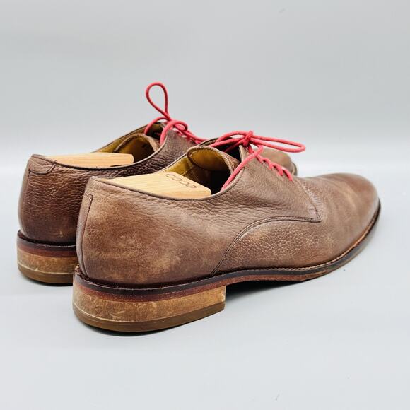 Cole Haan Shoes Mens 10 Brown Leather Derby Oxford Lace Up Dress Almond Toe main image 8
